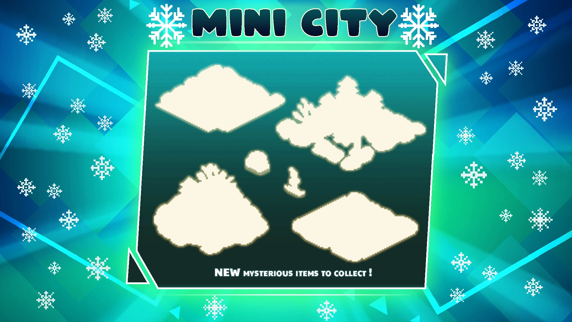 PewDiePie's Tuber Simulator Mini City Holiday Crossover Update: A festive cityscape adorned with seasonal decorations and special in-game events.